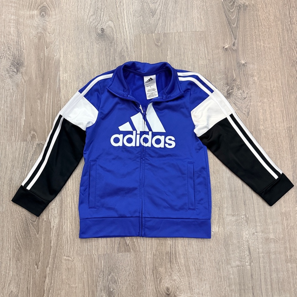 Adidas Royal Blue Zip Up Boys Size 6